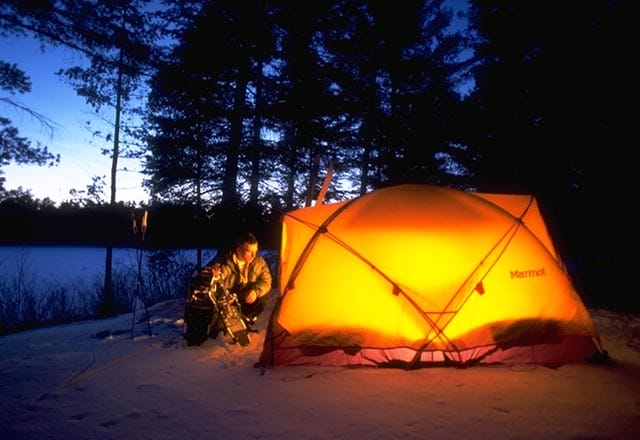 Camping in der Wildnis Kanadas