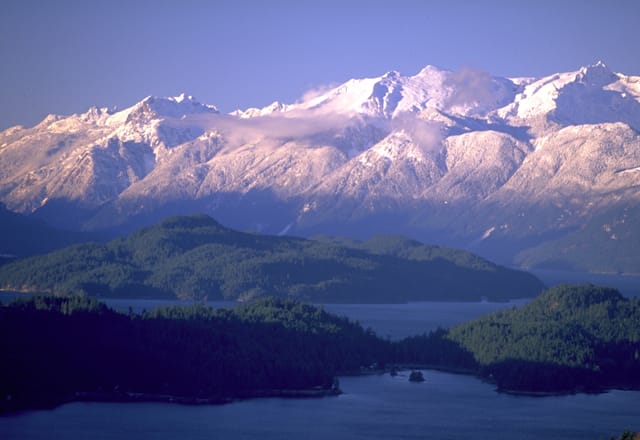 Rocky Mountains Berge andern Westkanada British Columbia