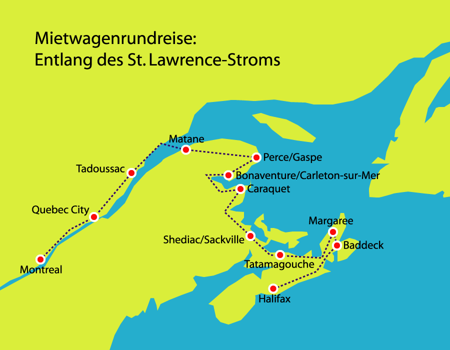 Entlang des St. Lawrence-Strom